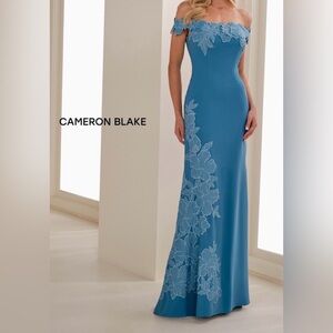 Blue Floral Women's Dress